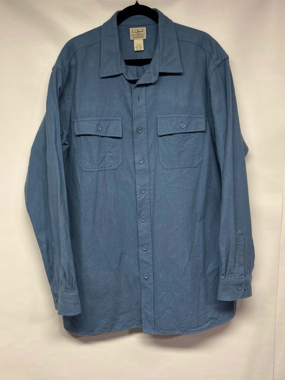 L.L. Bean Button-Up Workshirt in Dusty Blue
